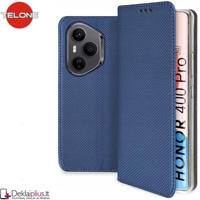 Telone atverčiamas dėklas - mėlynas (Huawei Honor 400 Pro) Telone atverčiamas dėklas - mėlynas (Huawei Honor 400 Pro)
